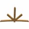 Ekena Millwork Alberta Rough Sawn Timber Gable Bracket, Western Red Cedar, 108"W x 72"H x 4"D x 6"F, 16/12 Pitch GBW108X72X0406ALB00RWR - alternate 5